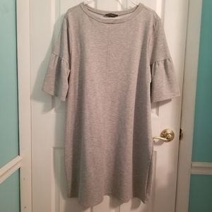 Atmosphere Ruffle Sleeve Knit Tee Dress